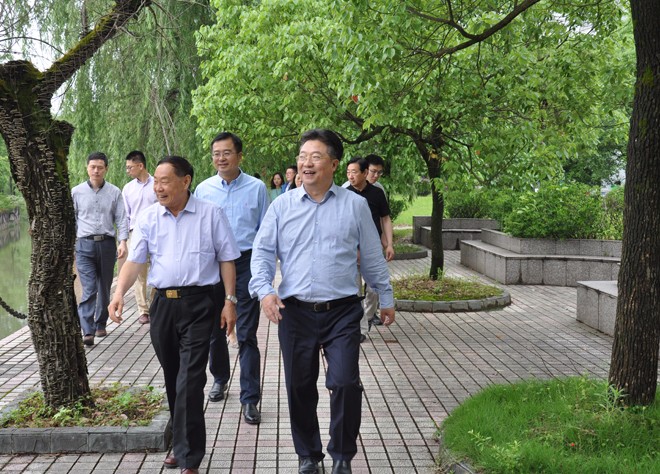 湖州市政協主席楊建新一行到上墅教育集團調研